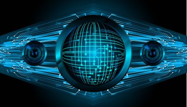 Fütürist teknoloji arkaplanının 3D görüntülenmesi