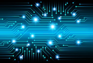 Devre kartı, vektör illüstrasyonu