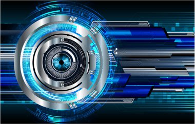 Parlak çizgileri olan fütüristik teknoloji arka planı