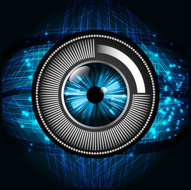 Gözün görüntüsü ile soyut arkaplan