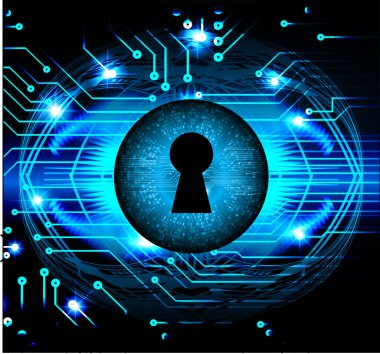 İnternetteki bir kilidin vektör çizimi