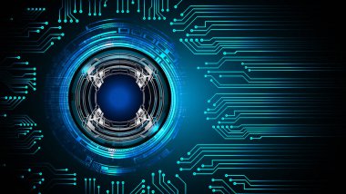 Devre kartlı soyut mavi arkaplan