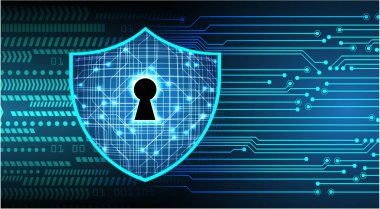 Ekranda veri koruması olan siber güvenlik kavramı