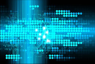 Mavi ve sarı daireli soyut arkaplan