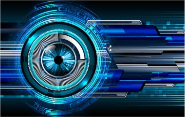 Sanal elementlere sahip gelecekteki teknoloji geçmişi. vektör illüstrasyonu