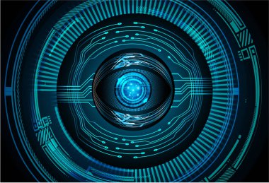 Fütürist elementlere sahip soyut teknoloji arkaplanı