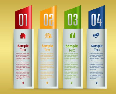 Modern tasarım şablonunun vektör çizimi