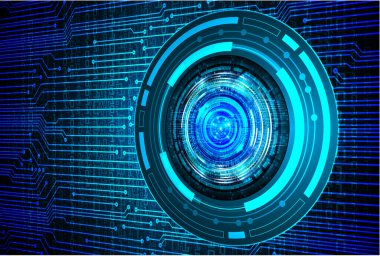 Fütürist teknolojik elementlere sahip soyut teknoloji arka planı