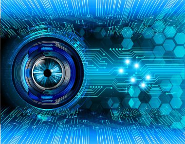 Fütürist devre kartı olan soyut teknoloji arka planı