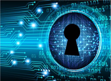 İkili kodların arkaplanındaki güvenlik kilidi