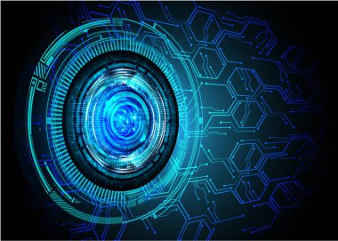 Sanal teknolojik elementlere sahip soyut teknoloji arka planı