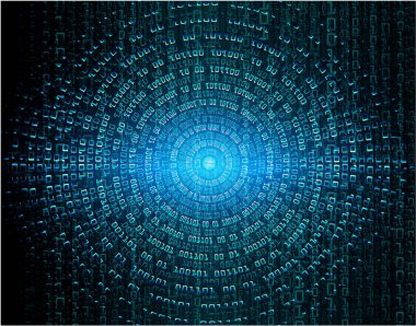 ikili kod arkaplanı, soyut teknoloji çizimi