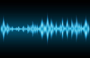 ses dalgaları siyah arkaplanda