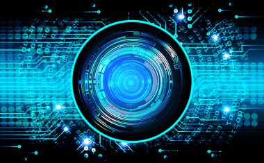 Fütürist teknolojik elementlere sahip soyut teknoloji arka planı