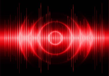 Bir ses dalgasının vektör illüstrasyonu