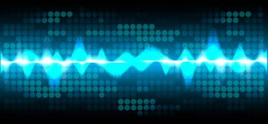 İkili kod ve noktalarla soyut arkaplan