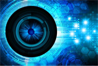 Fütürist teknolojik elementlere sahip soyut teknoloji arka planı