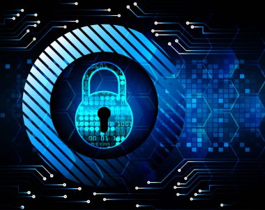 Soyut güvenlik arkaplanının vektör çizimi