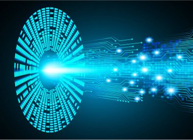 Parlak dijital teknolojiye sahip soyut bir arka plan. vektör illüstrasyonu