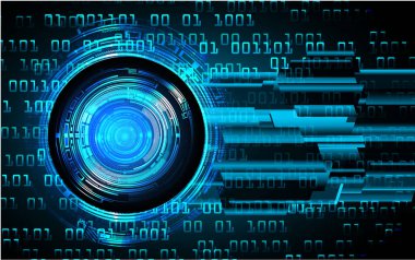 İkili kodlu soyut arkaplanın dijital bileşimi