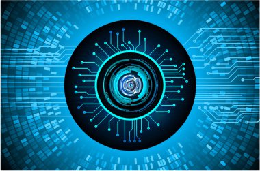 Dairesel elementlerle soyut teknoloji arka planı. vektör illüstrasyonu