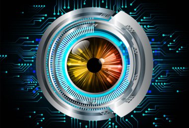 Geleceğin gözüyle soyut arkaplan