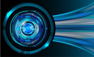 Fütürist elementlere sahip soyut teknoloji arkaplanı