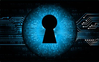 Arka planda asma kilit simgesi ve dünya haritası olan dijital güvenlik kavramı