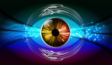 Fütürist teknolojiye sahip soyut arkaplan