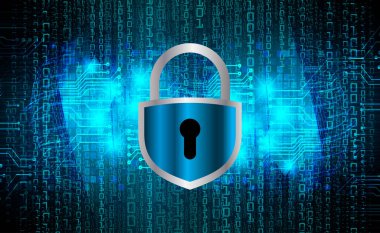 Bir bilgisayar güvenlik kavramının 3D çizimi