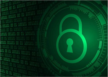 İkili kodlu bir bilgisayar teknolojisi arkaplanının 3D çizimi