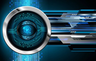 Mavi altıgenli soyut fütüristik teknoloji arka planı