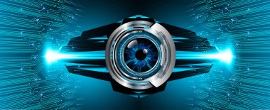 Fütürist teknoloji arka planının dijital illüstrasyonu