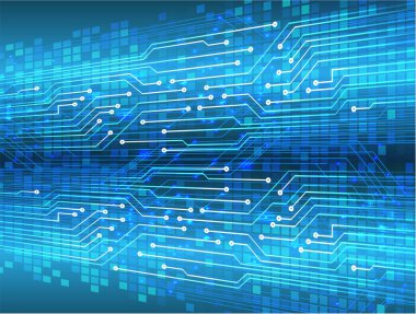 İkili kodlu mavi devre kartı