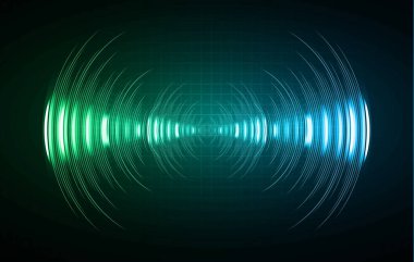 Çemberli soyut parlayan arkaplan