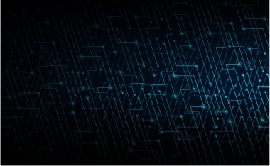 Çeşitli teknolojik elementlere sahip soyut arkaplan