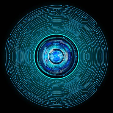 Geometrik şekilli soyut teknoloji arkaplanı