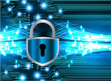 Kilitli asma kilit ve devre kartı