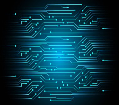 Elektronik aygıt vektör illüstrasyonlu devre kartı