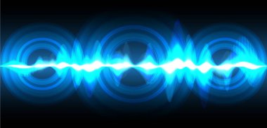 hareket bulanıklığı olan soyut mavi arkaplan