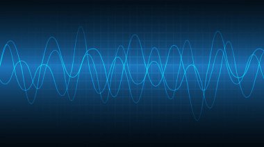 Kalp atışı ve çizgileri olan soyut tıbbi geçmiş