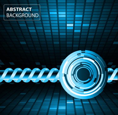 Mavi ve sarı oklarla soyut arkaplan