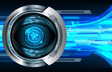 3D hologram elementlere sahip fütürist teknoloji arka planı.