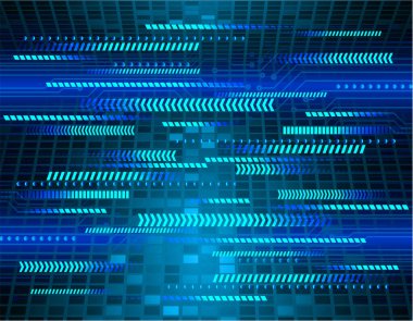 Parlak çizgiler ve noktalarla soyut arkaplan