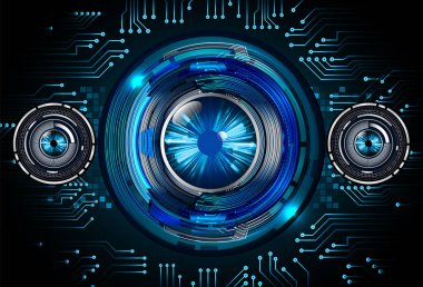 Sanal gerçeklik gözlüklü soyut teknoloji arka planı