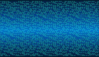 İkili kod ve noktalarla soyut arkaplan