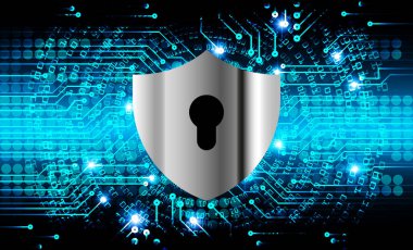 bilgisayar güvenlik sistemi ve asma kilit simgesine sahip veri koruma kavramı ekranda