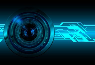 Sanal ekranlı soyut teknoloji arkaplanı