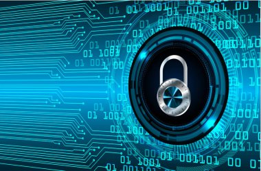 Arka planda ikili kod olan devre kartı