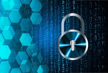 İkili kod arkaplanının 3d görüntülenmesi